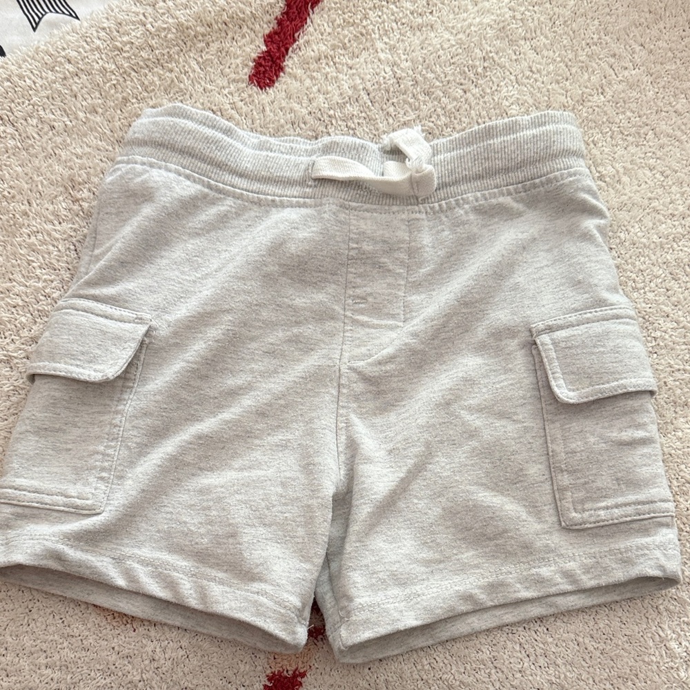 Kids Gray Cargo Shorts